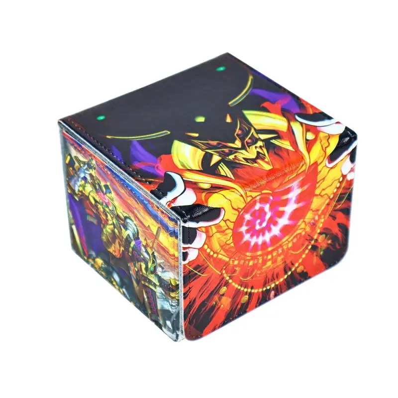 

Ю-Ги-О! Eldlixir of the Glorious Golden Land DIY кожаная коробка для карт большой емкости аниме игровая коллекция коробка для хранения карт 130+