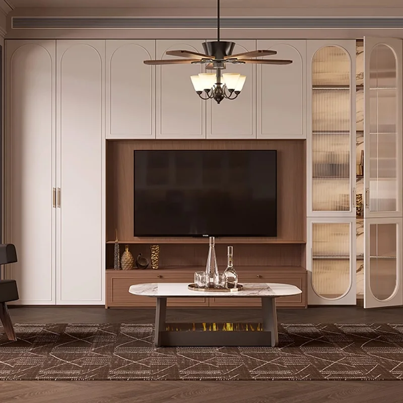 

New TV Cabinet Locker Retro Nostalgic Design Particleboard Living Room Dining Room Furniture
