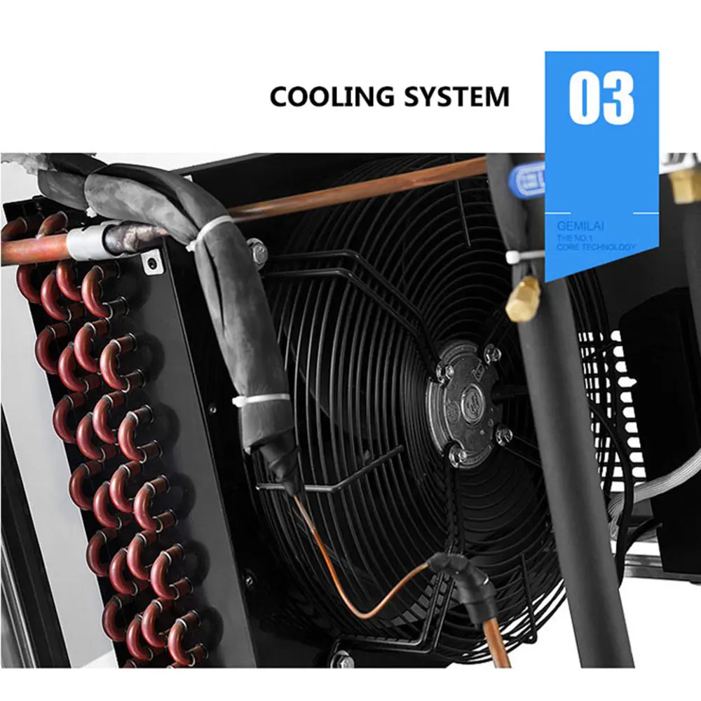 Mesin Gulungan Es Krim Goreng Komersial 1050W 52X54 Cm Panci Persegi Tunggal Pembuat Bubur Es Krim Rumah Baja Tahan Karat