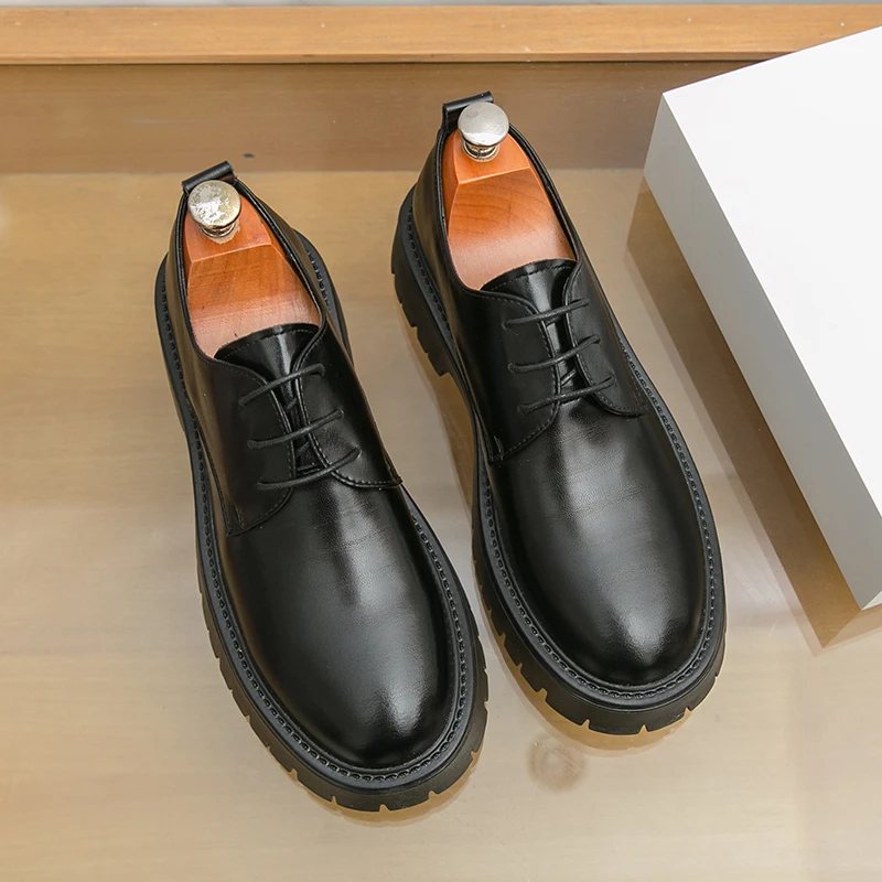 

Men's leather shoes for business, casual, formal, wedding, daily work, trendy, casual leather shoes