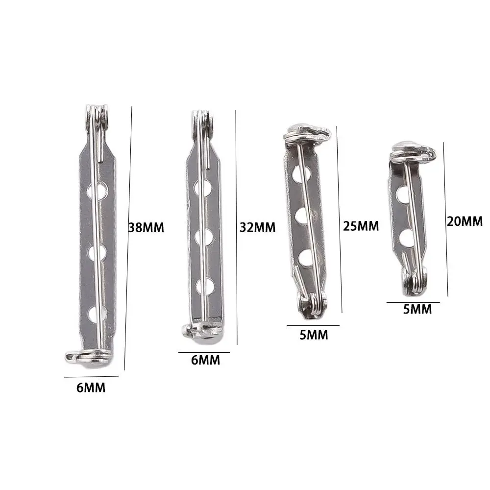 مطلي الحديد شارة حامل شريط الظهر دبابيس قفل آمن بروش بروش بروش الأساسية