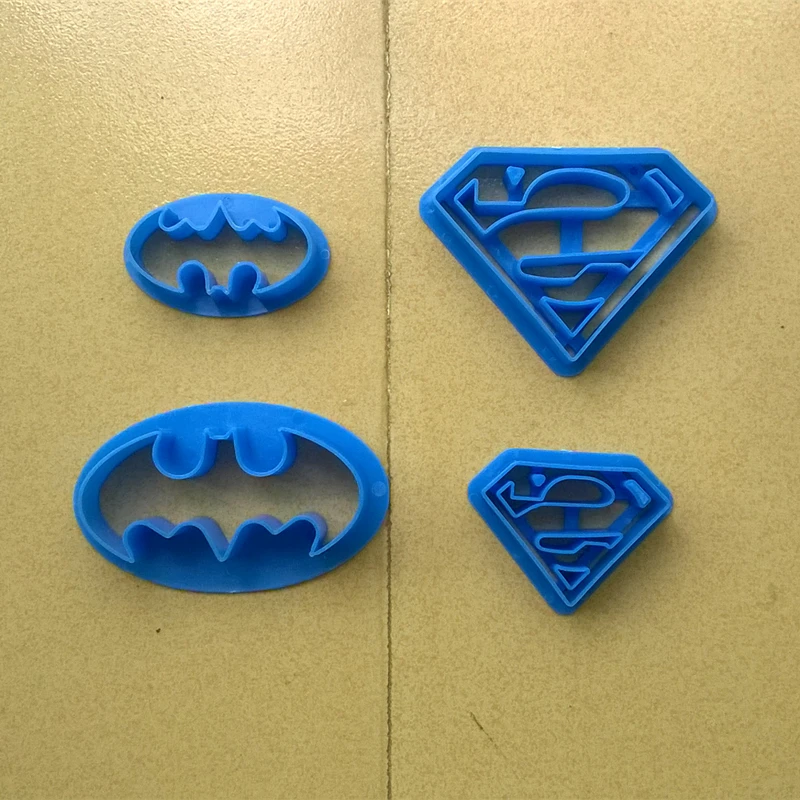 Food Grade Plastic Pastry Molds Set, Cookie Cutter, Cookie Stamp, Cookie Molds, Super Series, Kitchen Accessories, 4Pcs