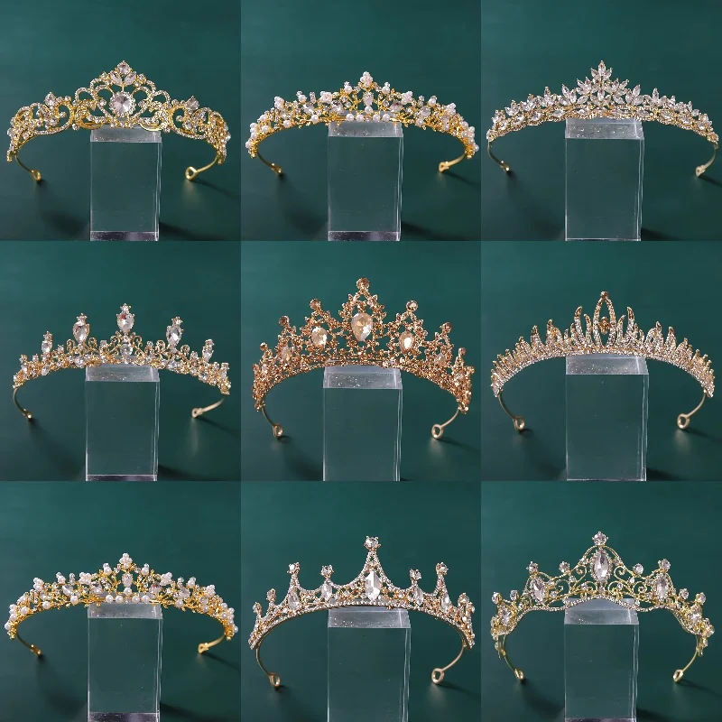 

Женская диадема с кристаллами, свадебная диадема, аксессуары для волос