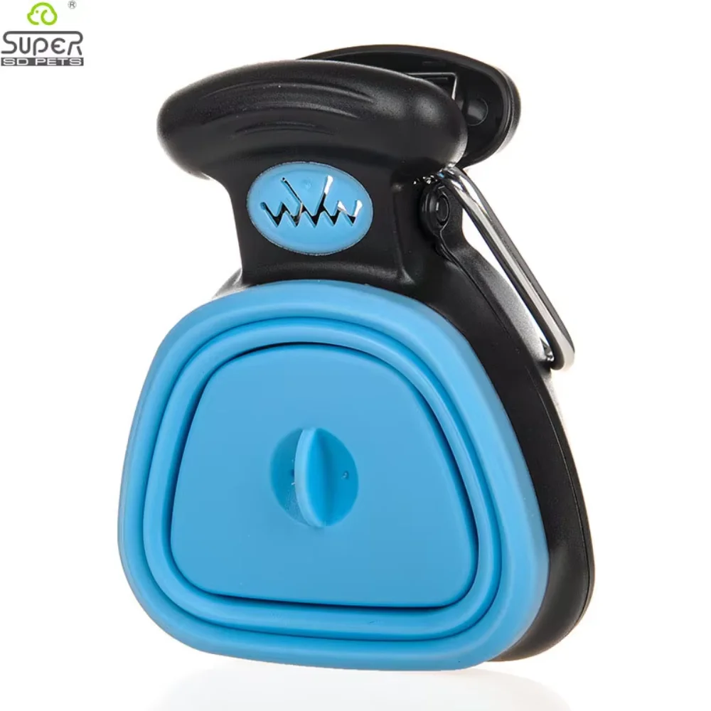 

개 애완 동물 여행 Foldable Pooper Scooper 1 롤 분해 가능한 가방 Poop Scoop Clean Pick Up Excreta Cleaner