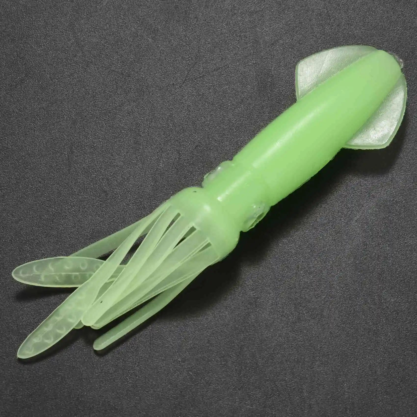 

LALA 5Pcs 10.5Cm Octopus Lures Skirt Bait Glow in Dark Luminous Saltwater Bait for Tuna Bass Lure