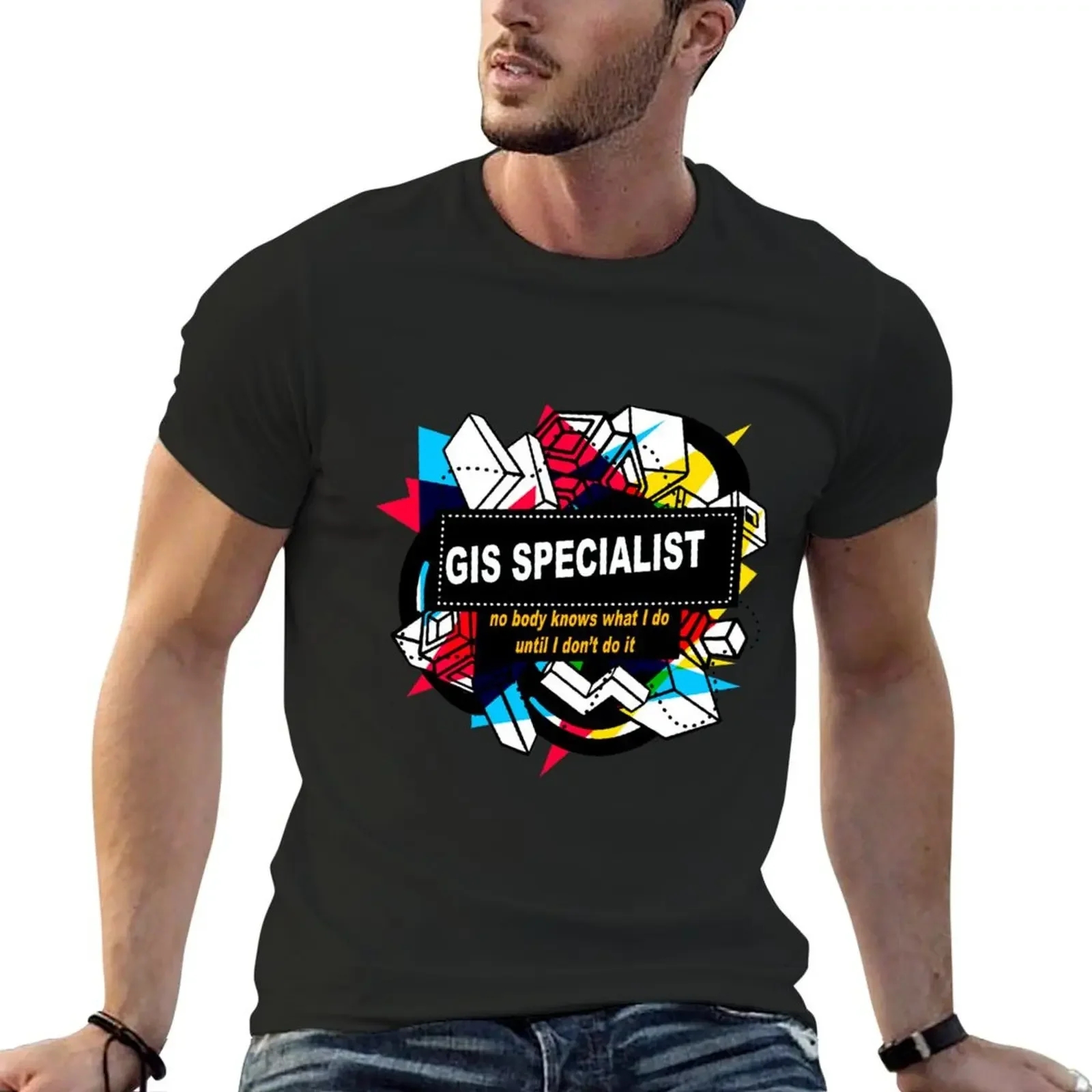 Gis Specialist T-Shirt graphic tee shirt shirts graphic tees graphic t shirts blue archive Men's t-shirt