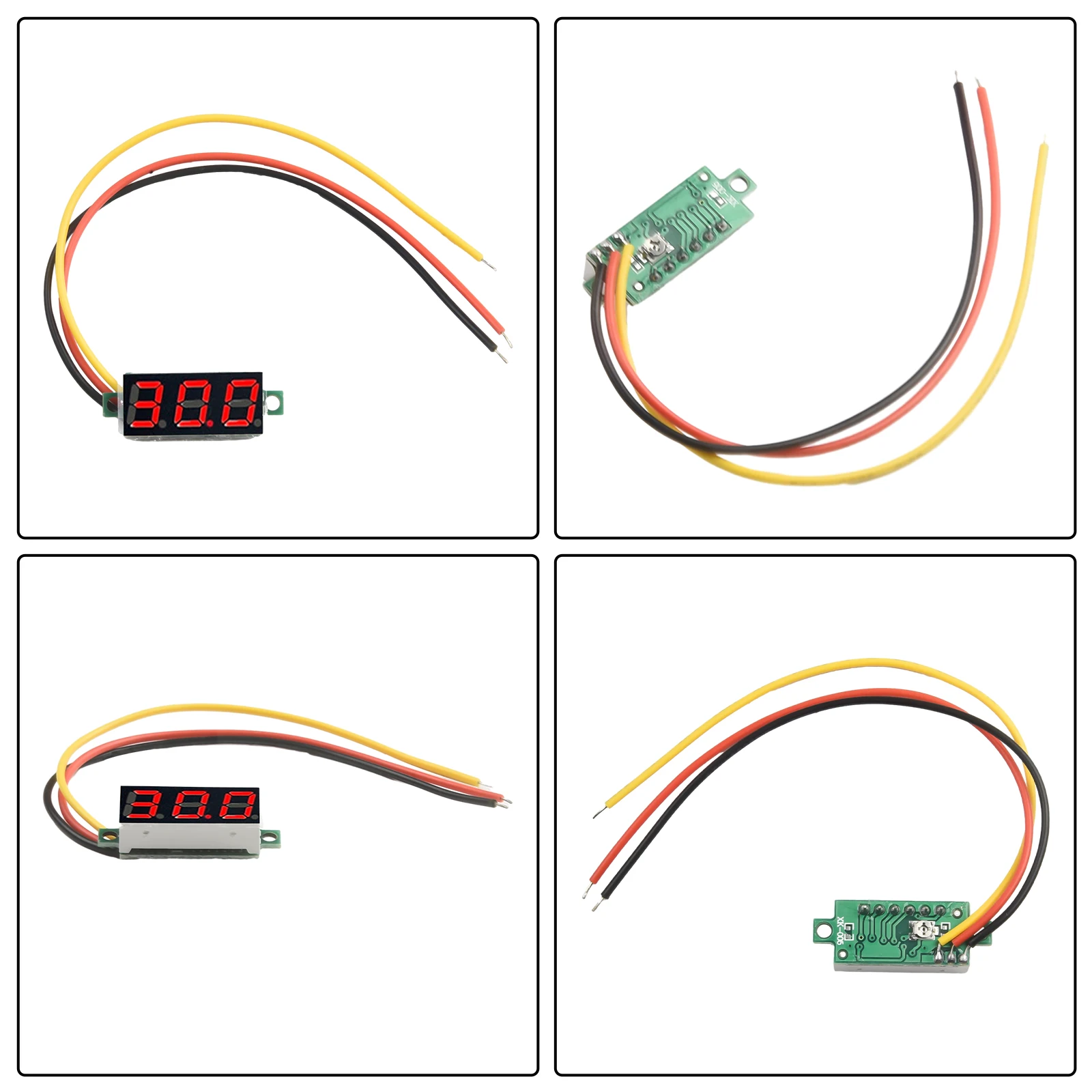 

Compact Car Battery Voltage Indicator 0 28 inch 3 Wire LED Digital Voltmeter DC0100V Reverse Connection Protection