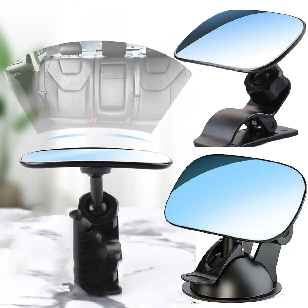 Car Interior Baby Safety Mirror With Clip Rear View Clamp Automotive Mirror Seat Back Ornament Auto Mirrors Makeup Accessor O0X7