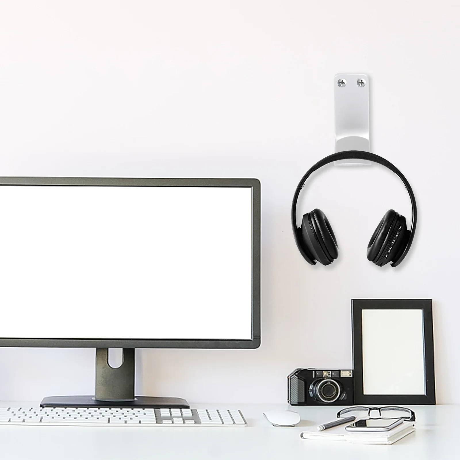 

Holder Headphone Holder Aluminium Alloy Desktop Stand For Headsets Earphone Storage Rack Silver Headset Shelf