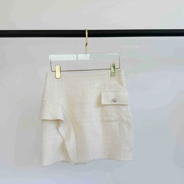 

Ele Women's Cheered Straight Skirt with Lace Trim Autumn New Arrival Simple Commute Sle mid Waist Polyester Fiber