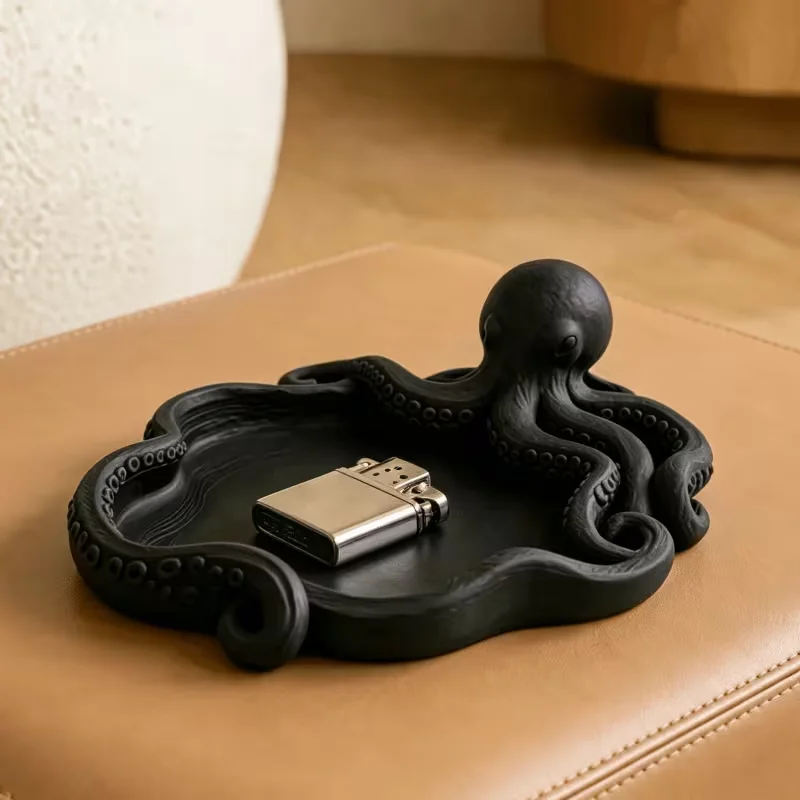 Octopus storage tray, home living room decoration, tray for storing keys and coins