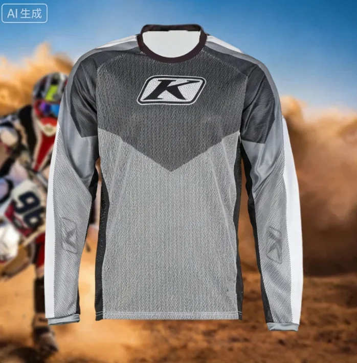 

For Klim Off Road Motorcycle T-shirt Racing Men Breathable Long Sleeve Mountain Downhill Bike Clothes DH MTB Motocross Jersey