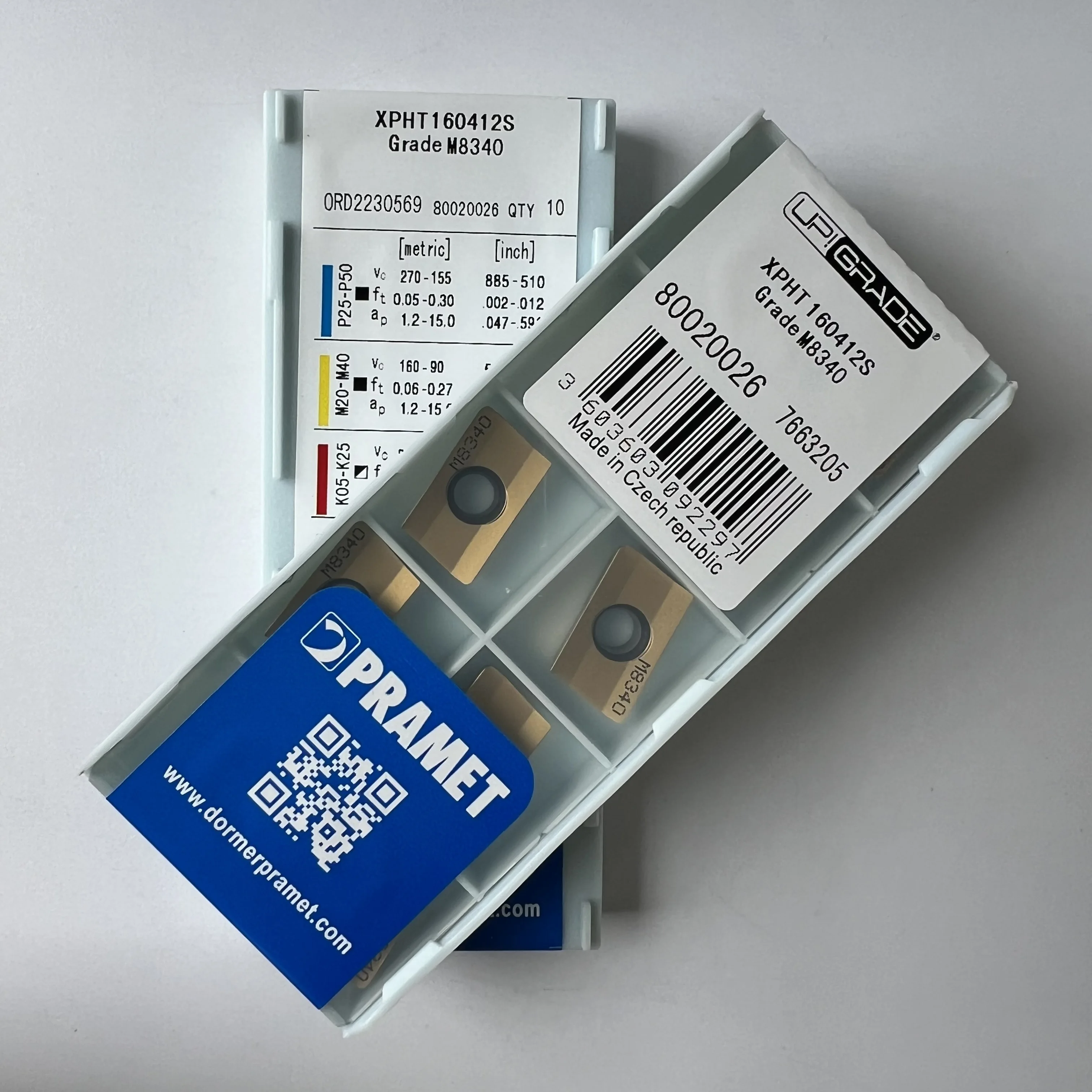

XPHT160412S M8340 / Original carbide blade 10 Pcs
