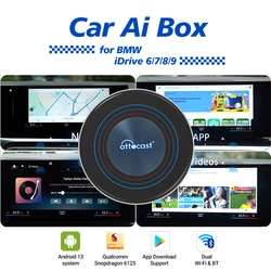 Ottocast I3 Ai TV Box for BMW Hyundai Deepal BYD Wireless CarPlay Car Accessories Android 13.0 QCM6125 8 Cores CPU New Arrivals