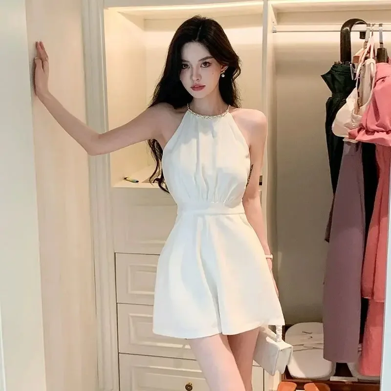 

Cool White Woman Shorts Office Light Vacation Outfits 2025 Ensembles Classic Clothing Trend Trends Short Sets for Women 2 Pieces