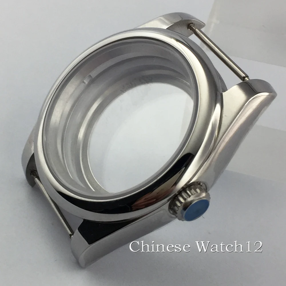 

BLIGER 36mm/40mm Silver Case Polished Bezel sapphire glass fit nh35 nh36 Eta2824 2836 pt5000 2813 3804 Miyota 8205 8215 movement