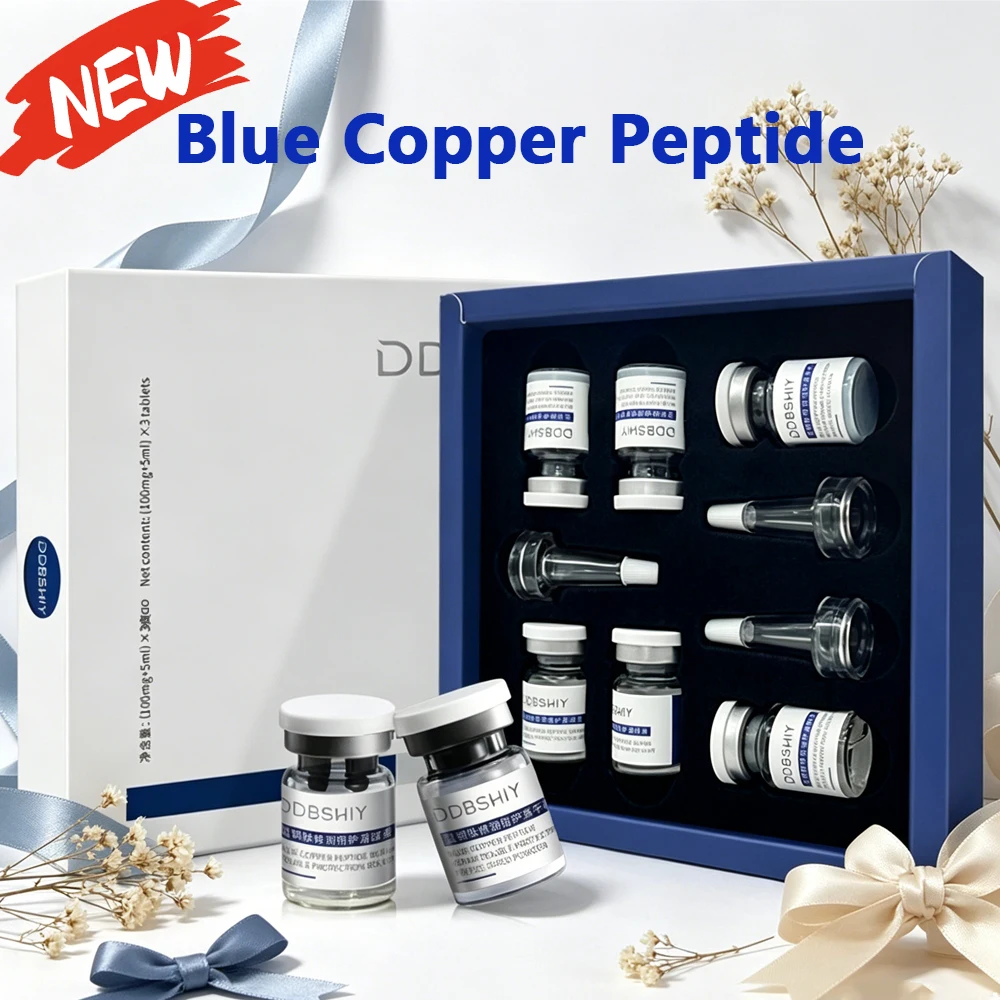 

Blue Copper Peptide Freeze-Dried Powder Kit Soothes Sensitive Skin Anti-Wrinkles Reduces Redness Pores Moisturizing Skincare