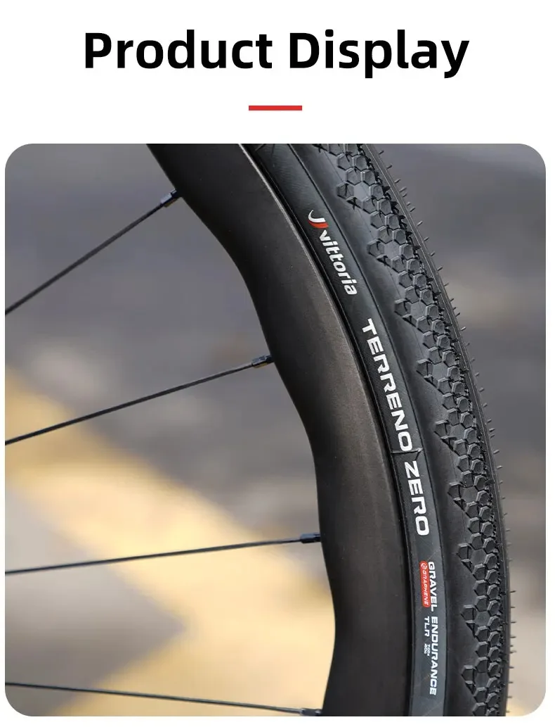 Vittoria TERRENO ZERO Rennrad Gravel Straßenreifen Fahrrad Tubeless Hardpack Reifen 700x37C 700x40C Rennrad faltbare Reifen – Detail 14