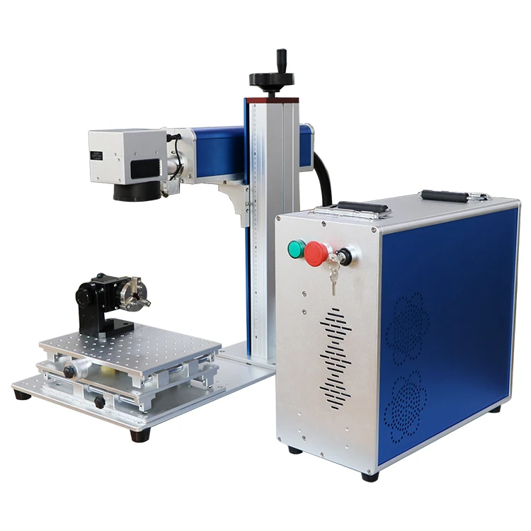 Mini portable Max Raycus JPT IPG Fiber laser type 20W 30W 50W 60W metal fiber laser marking machine