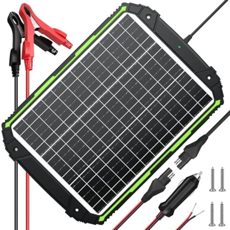 

25W 12V Solar Powered Battery Charger with Smart MPPT Controller for Car Boat RV Marine Trailer Waterproof Trickle Charging Kit