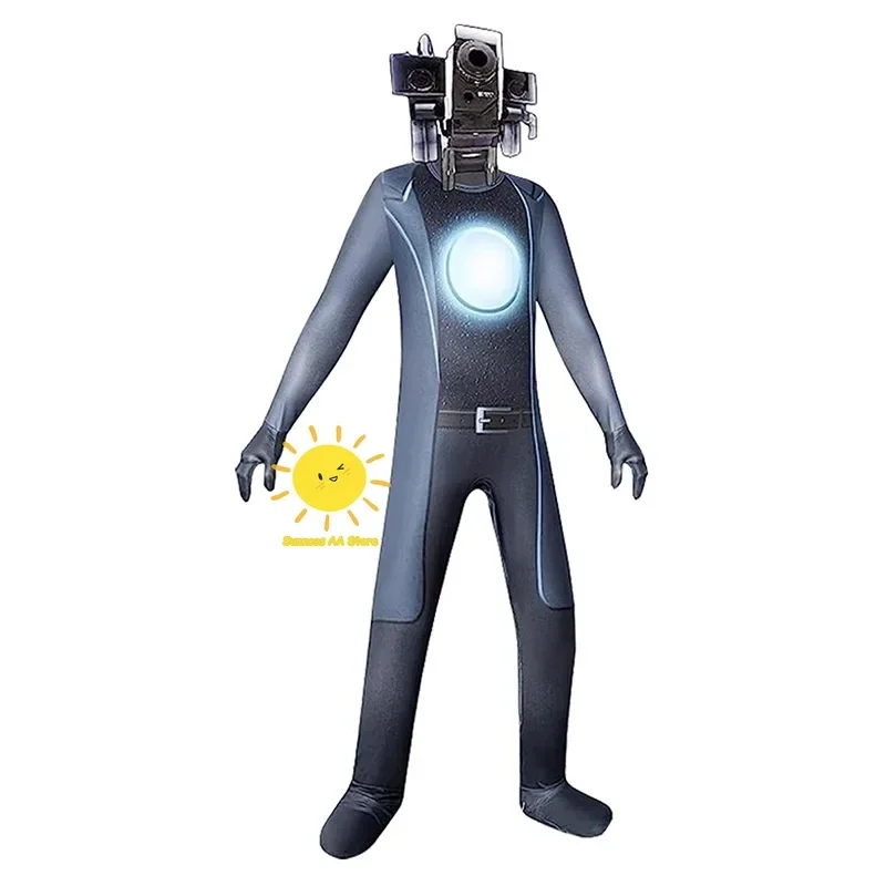 Skibidi المرحاض تأثيري حلي التلفزيون رجل كاميرا رجل زي لعبة Skibidi Dop نعم نعم المرحاض هالوين بذلة ملابس تنكرية للحفلات @ 0Z *