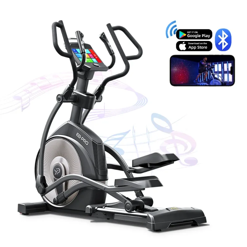 Upgraded elliptical trainers E8 sport  fitness electric incline elliptical machine with YPOOFIT APP Commercial Elliptical