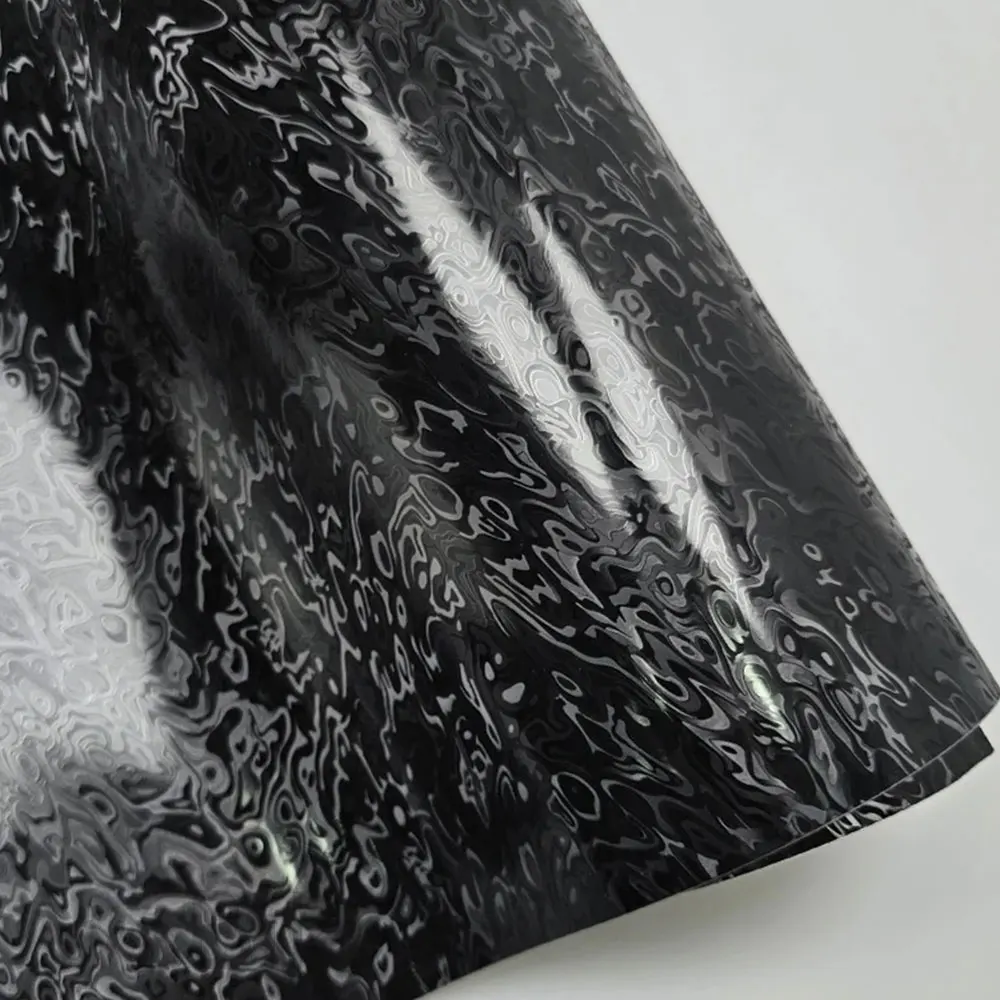 ملصقات سيارات مقاومة للماء ماتي Metaverse ألياف الكربون الفينيل فيلم ثلاثية الأبعاد/6D تأثير السيارات الديكور الداخلي ملصق مع إطلاق الهواء