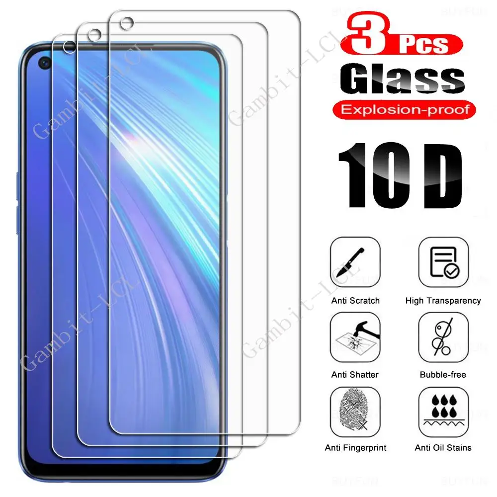 3PCS For Realme 9 4G Pro+ Plus 9i 5G 8 8i 8S 7 Global 7I 6 6I 6S Realme9 Realme8 Pro Tempered Glass Protector Screen Cover Film