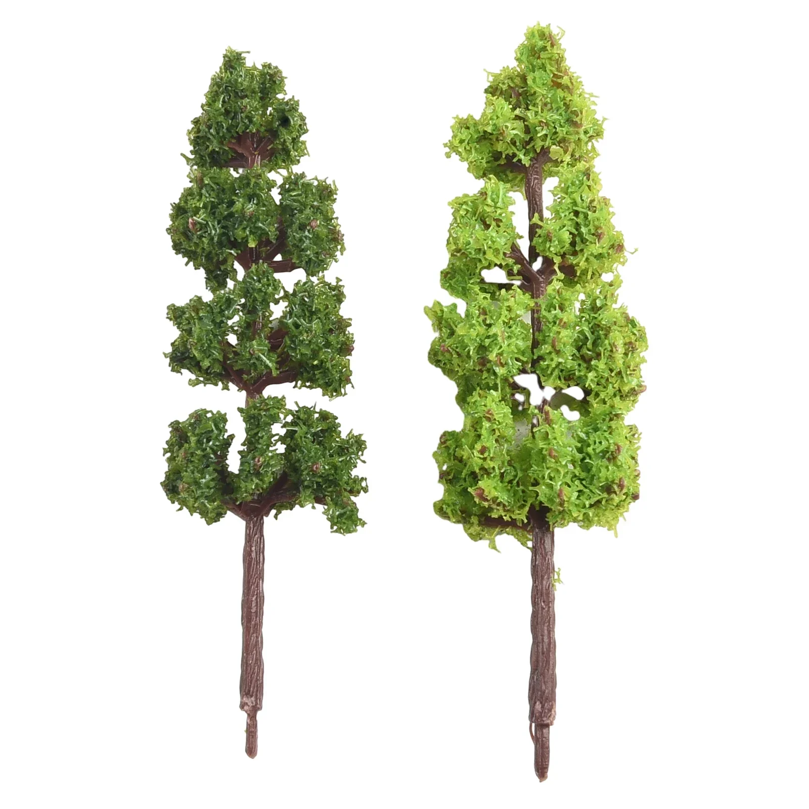 20Pcs Miniature Landscape Scenery Train Railways Trees Model Scale 1:200 Green Artificial Miniature Tree Scenery Railroad Decor