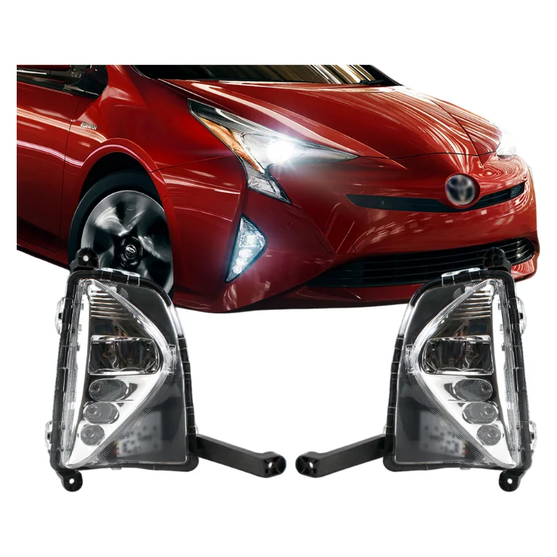 Car Accessories Front LED Fog Lamp Assembly FOR Toyota C‑HR 19‑21 Daytime Running Light Turn Signal Light Full Replacement Kit