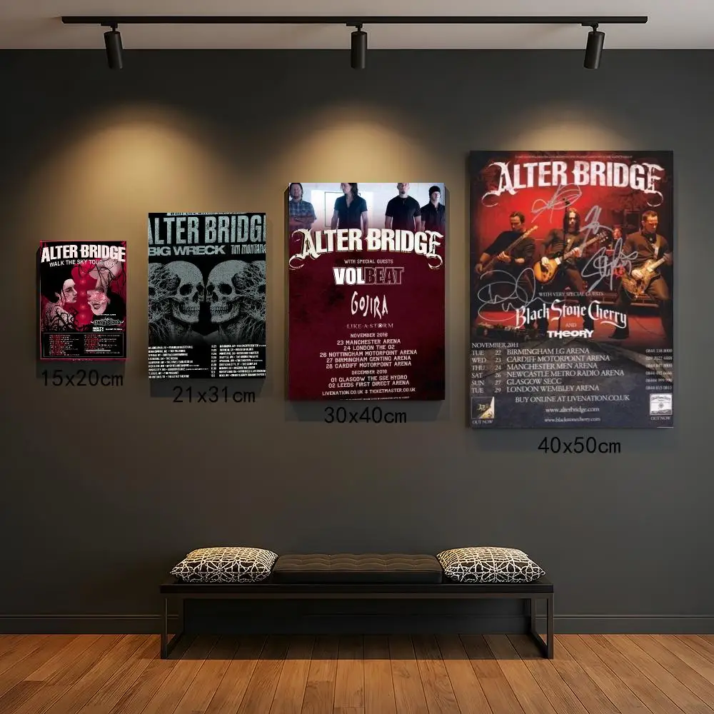 band A-Alter Bridge-E Painting Calligraphy Boho Botanical Decor for Living Room  Elegant Home Style