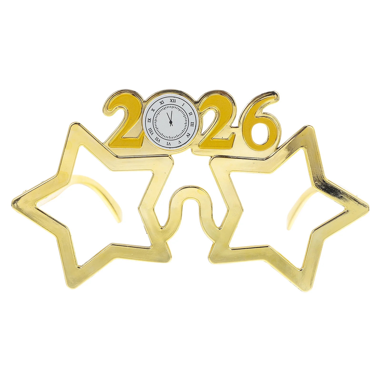 

2026 Party Glasses New Year Creative Number Eyewear Nye Photo Booth Props Holiday Party Favors Golden Fun Glasses