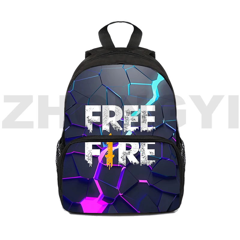 

3D Free Fire Garena Backpacks Men Funny Free Fire School Bag Kids Canvas Backpack Women 16 Inch Teens Sport Bookbag Sac A Dos