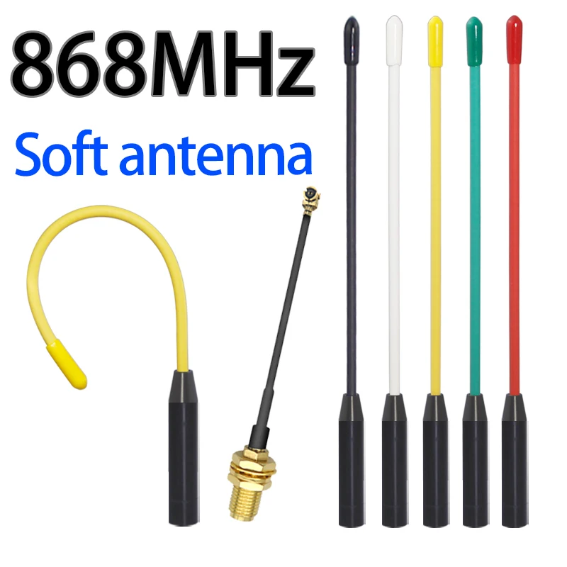 Ora WAN 868MHz 863-870MHz 869MHz Soft Antenna Omni High Gain SMA Connector Module U.FL-1 For Meshtastic Remote Control NB-IoT