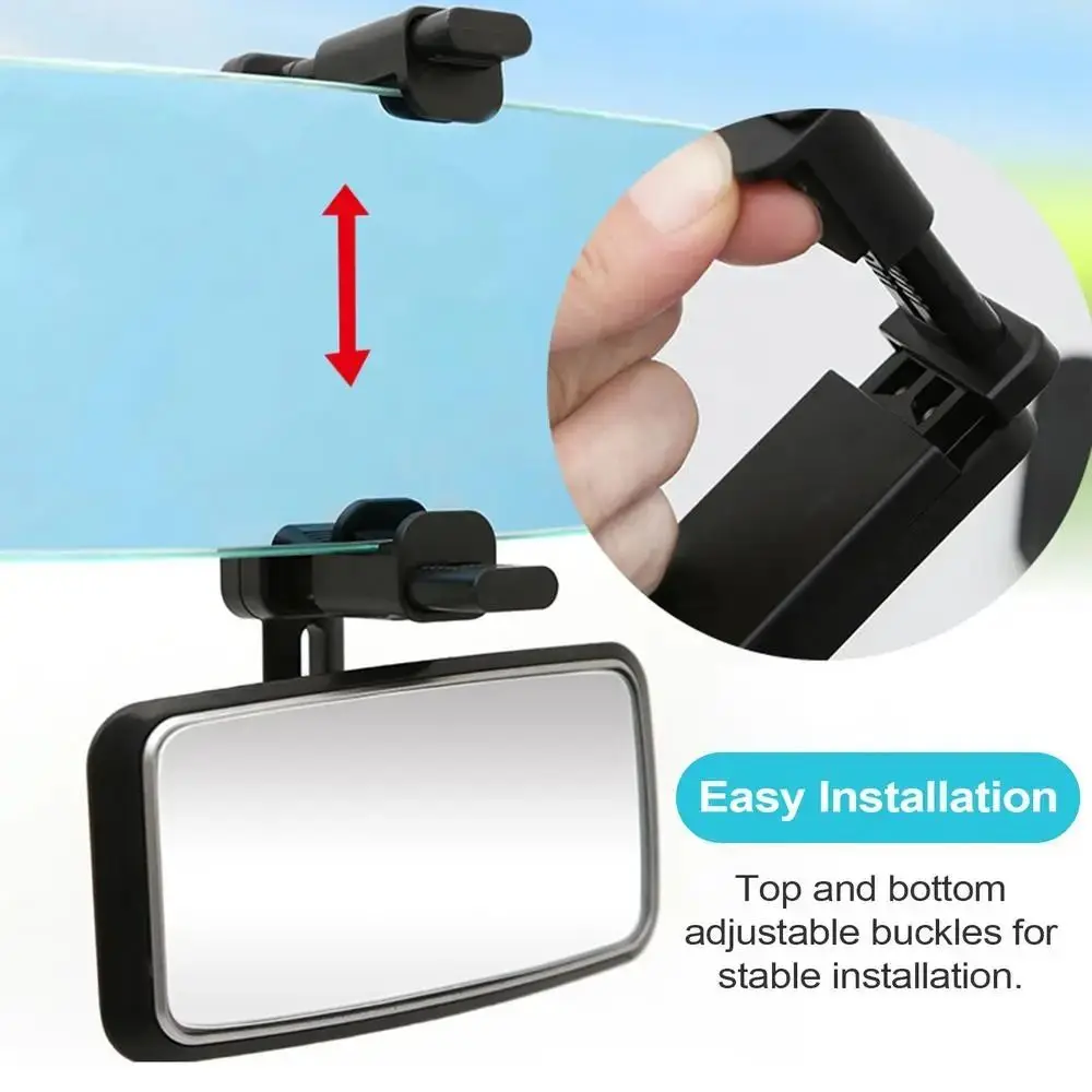 Clip Bracket Interior Baby Mirror Wide View Angle Adjustable Car Observation Looking-glass Observing Back Seat Easy To Install