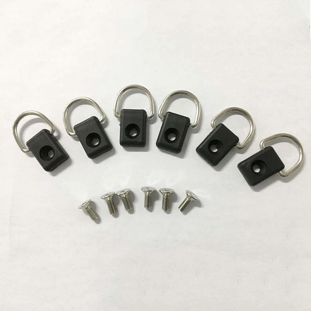 

12pcs D-Ring Rope Buckle Stainless Steel Polished Rustproof For Canoe Kayak Fishing Rigging Bungee Boat Accessories Water Sports
