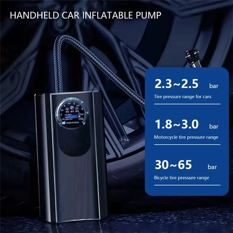 

12V Car Tire Inflator High Precision Electric Air Compressor Quick Inflating Auto Air Compressor For Car Auto Accessories-Y79A