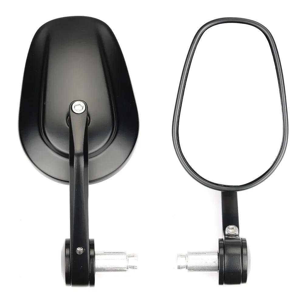 

22mm Oval Rear View Mirror for Bikes - Adjustable, Durable, Easy Installation