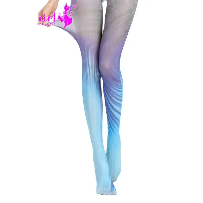 RUIN 8144 Women's Tights Women's Pantyhose Blue Whirlwind Pantyhose Girl's Tights Comfortable And Seamless Elastic Warm Beauty