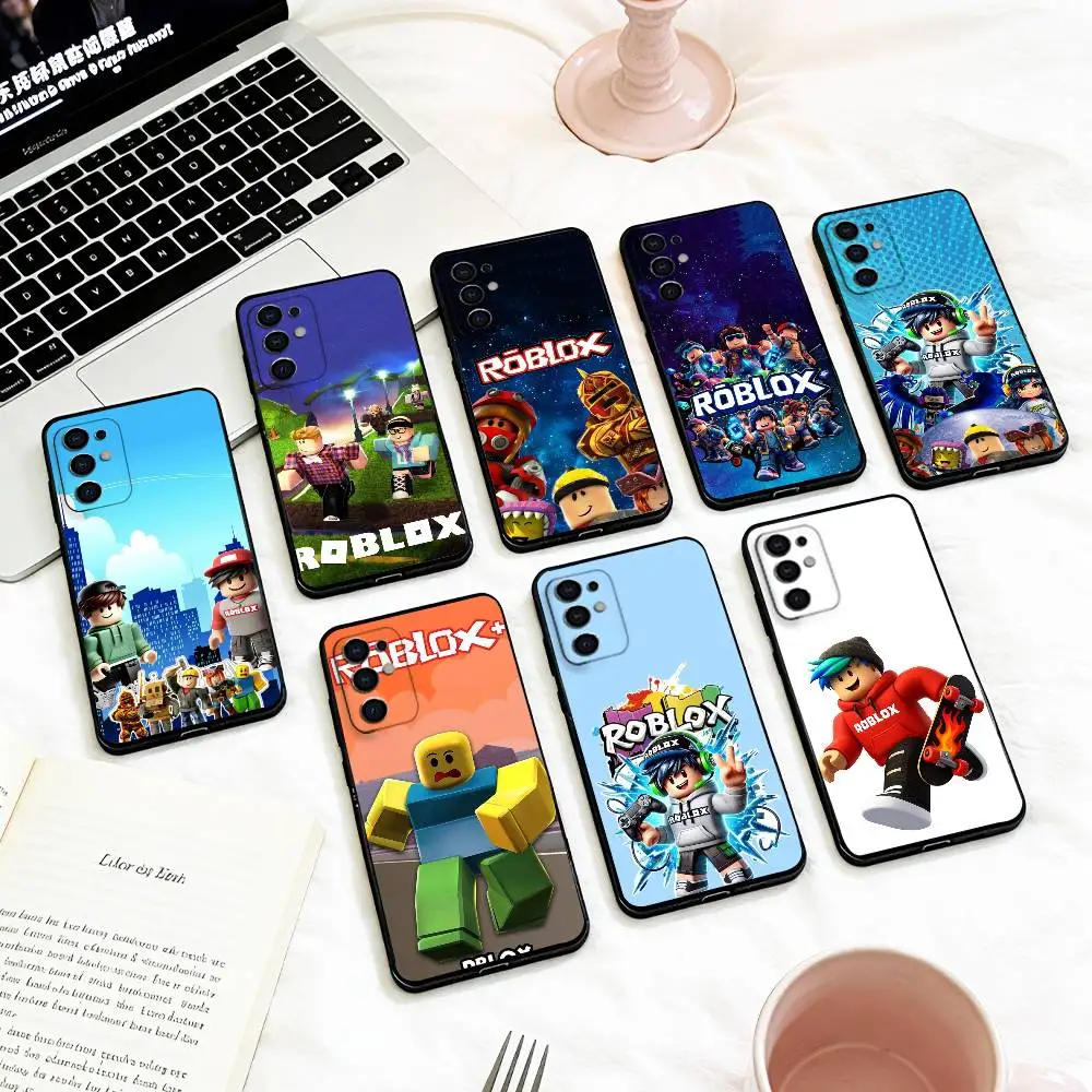 

C-Cartoon Game-R-rOBLOXE Phone Case For Samsung S 25,24,23,22,30,21,10,9,Ultra,Plus,Lite,FE,4,5 G Soft Black Case