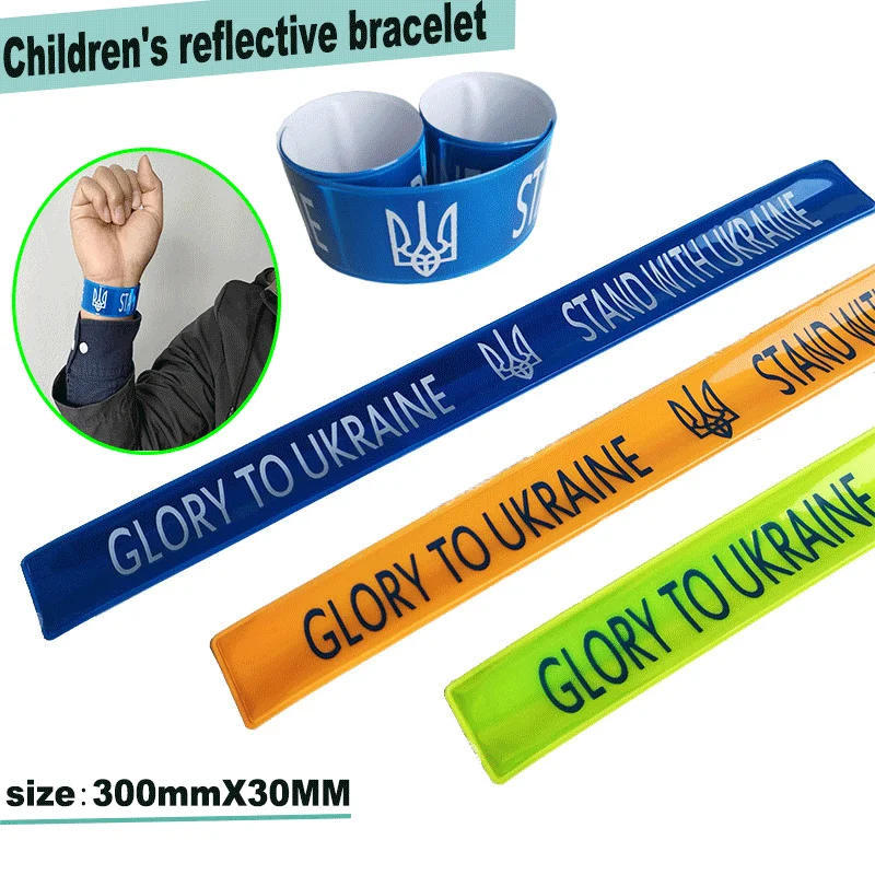 Pulsera reflectante para niños y adultos, brazalete para correr en la oscuridad, accesorios de seguridad nocturna