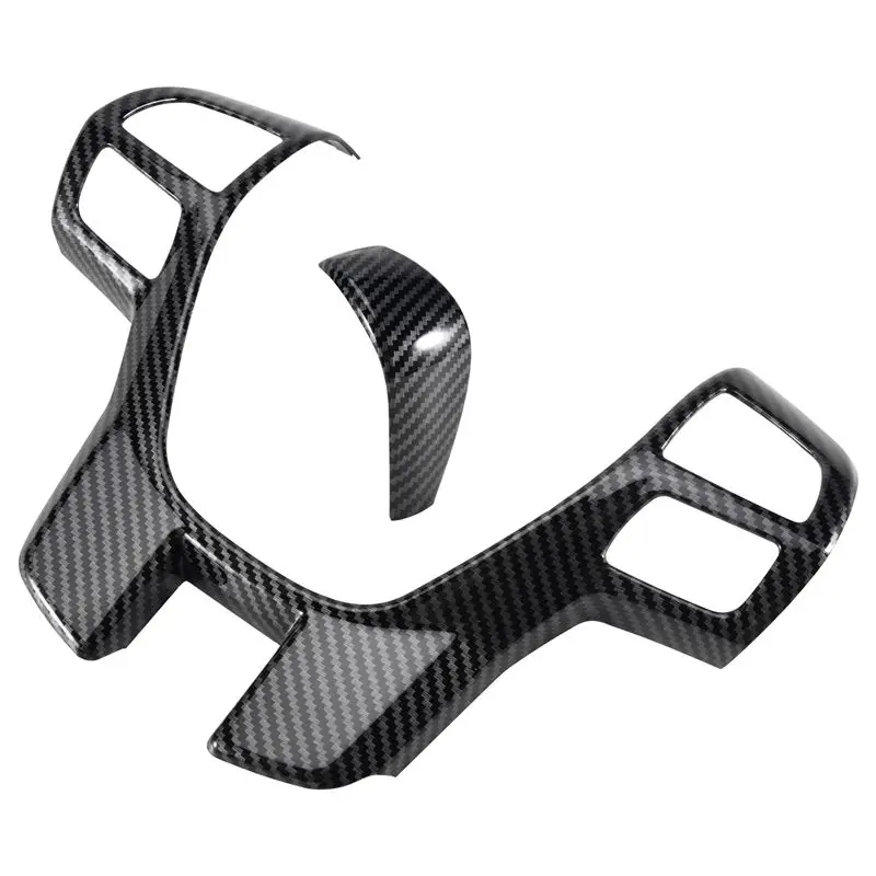 Customer Favorite For Ford Ranger Everest Endeavor 2015+ Carbon Fiber Steering Wheel & Gear Shift Cover Trim Frame Decorator Acc
