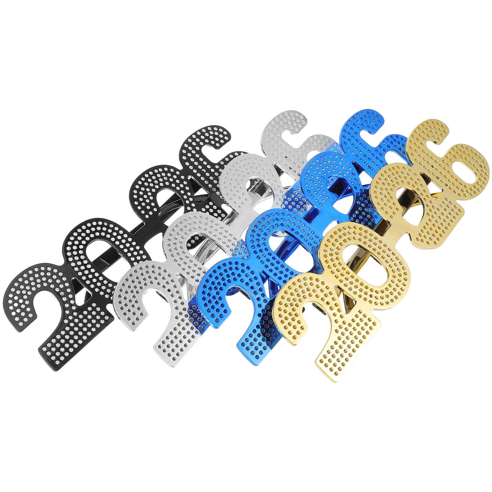 4 قطعة 2026 نظارات أرقام احتفالية على شكل نظارات ليلة رأس السنة جمع صور الدعائم فئة 2026 ديكور الاحتفال