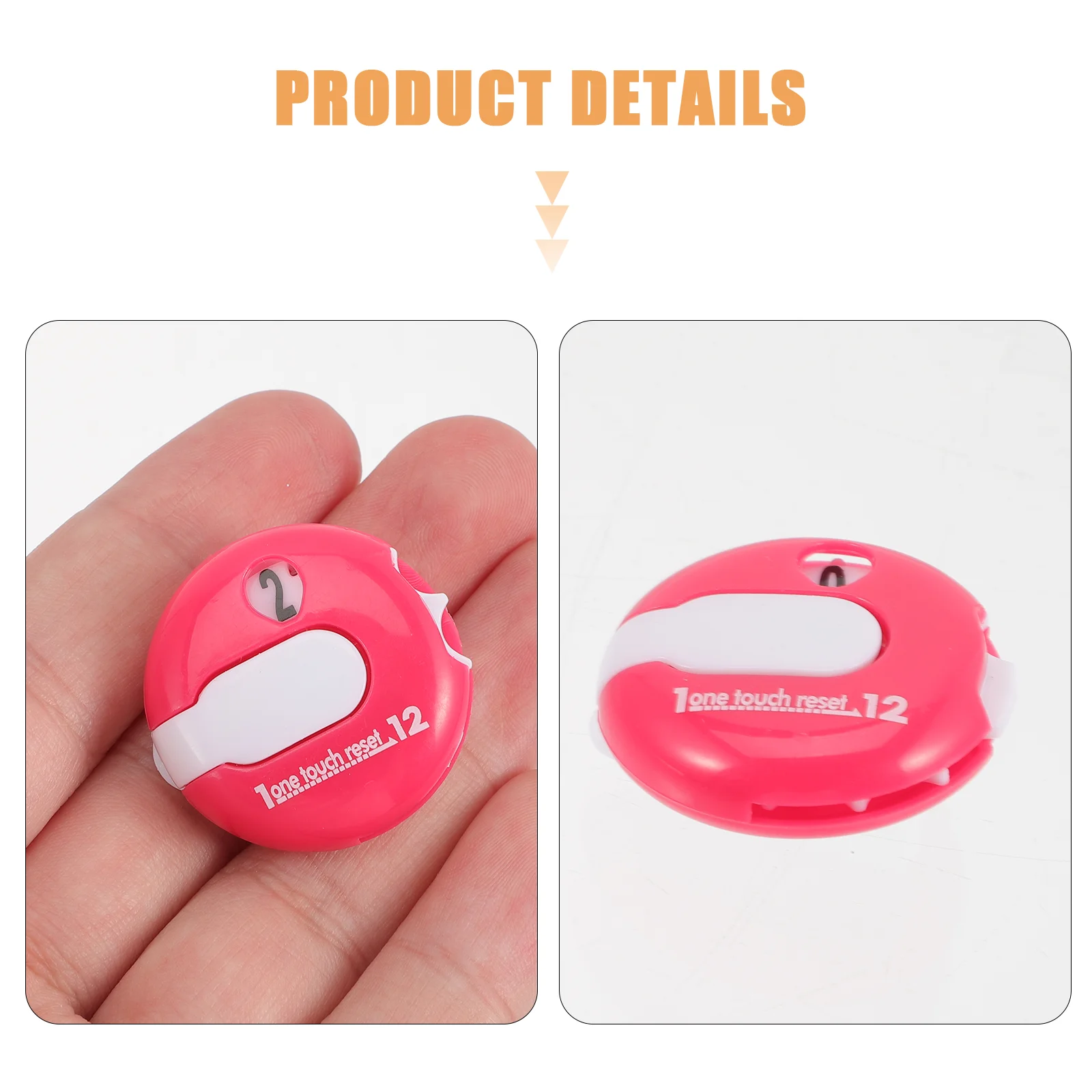 Accesorios de contador de Clip de sombrero de Golf, herramienta de puntuación de Golf Clicker, bolas