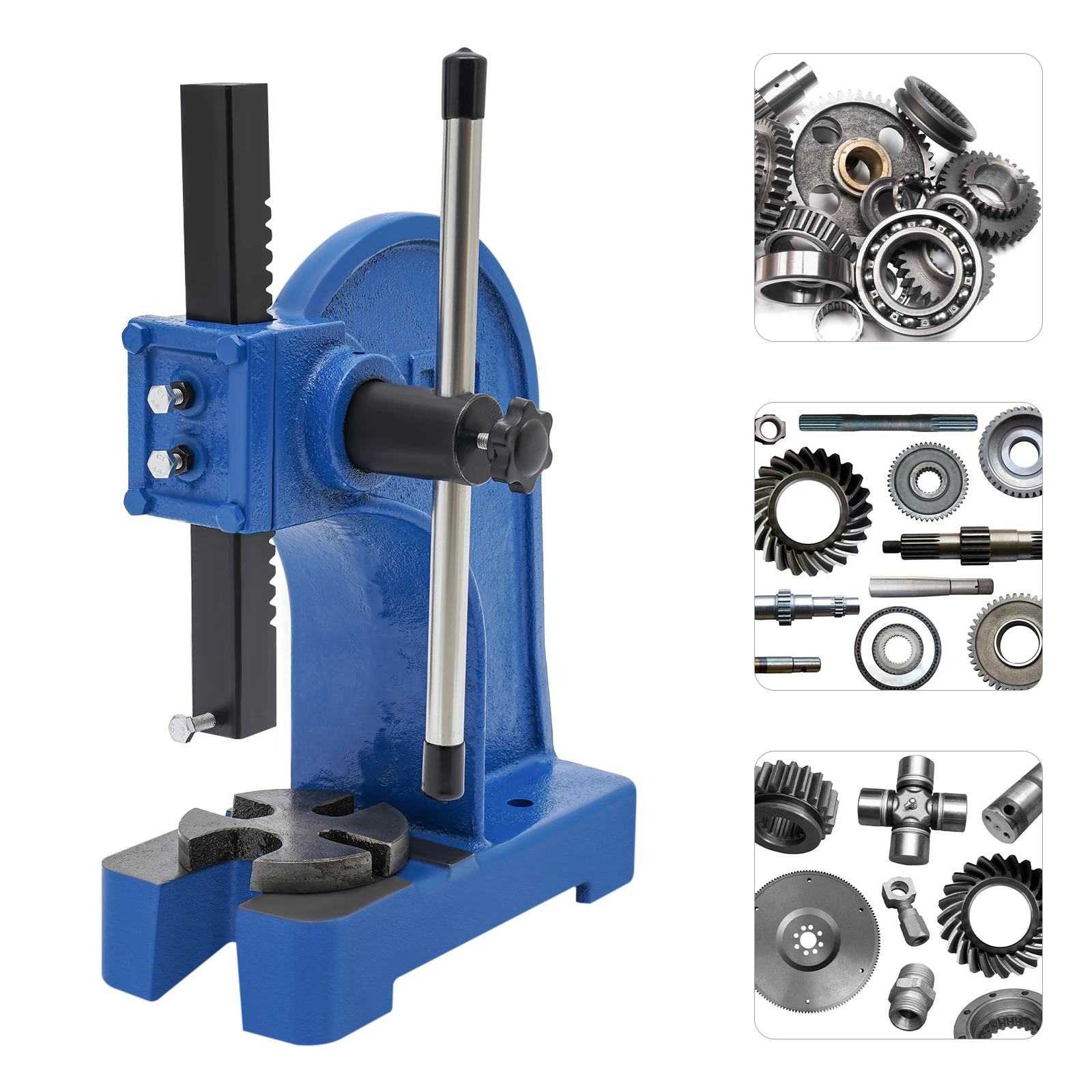 Presse à tiges 1T, presse à tiges manuelle robuste, presse à main portable, presse de table en fonte pour le cintrage et l'estampage