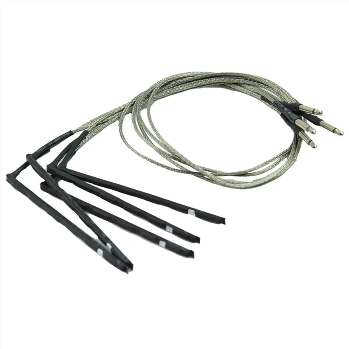 TUREBG 20 Pcs Bendable Acoustic Guitar Transducer Sensitivity Piezo Bridge Pickup Cable