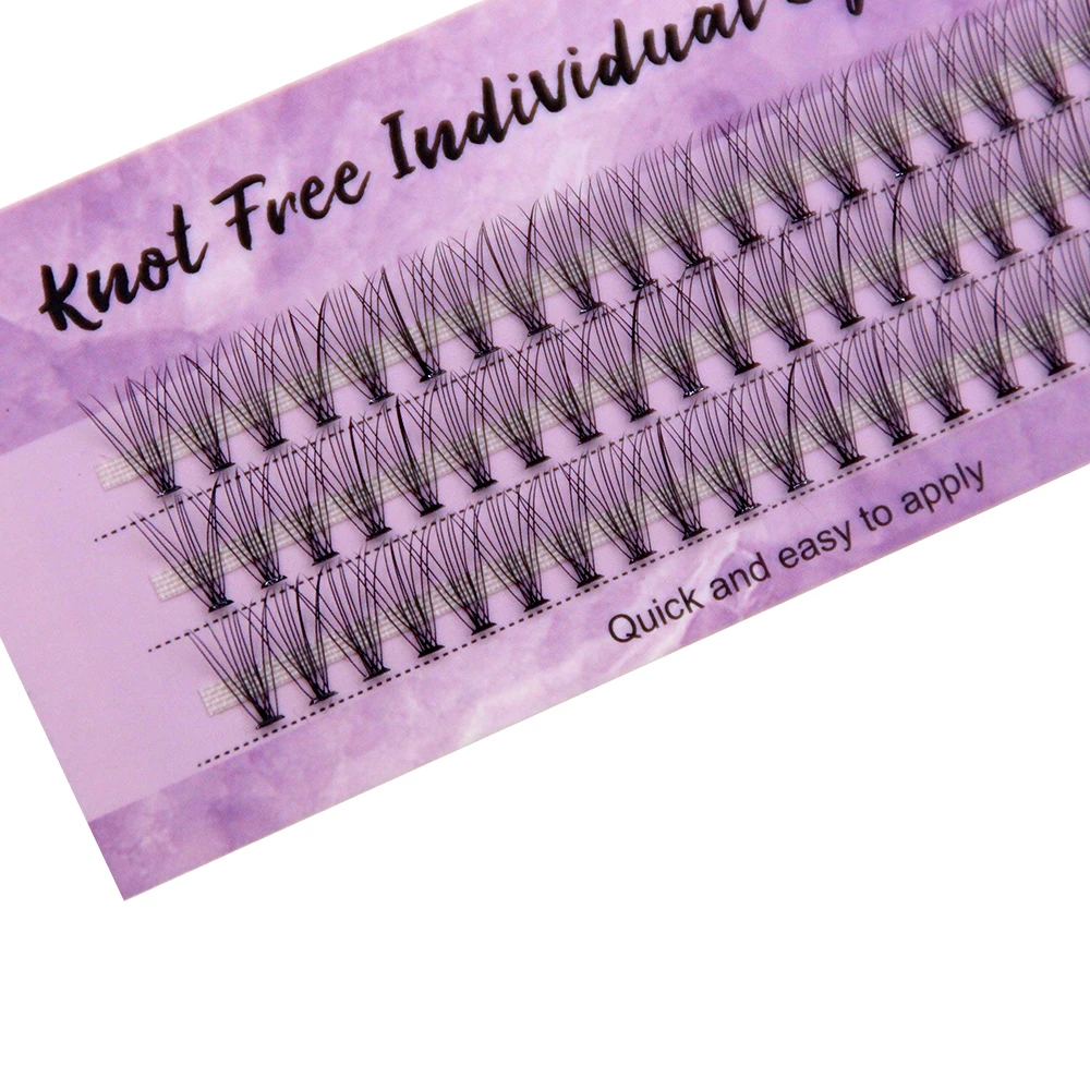 HOLLYLASH DIY Clusters Lashes 10/20D Self-Adhesive Eyelashes C/D Curl Natural Soft Segmented Fake Eyelash Bundles