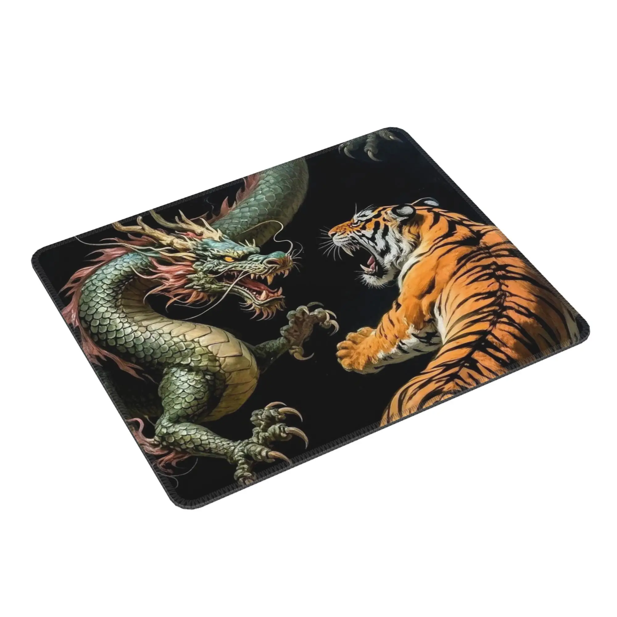 Domineering Dragon And Tiger Pattern Mouse Pad Computer Keyboard Mouse Mat Gamer PC Laptop Desk Mat Office Table Mats