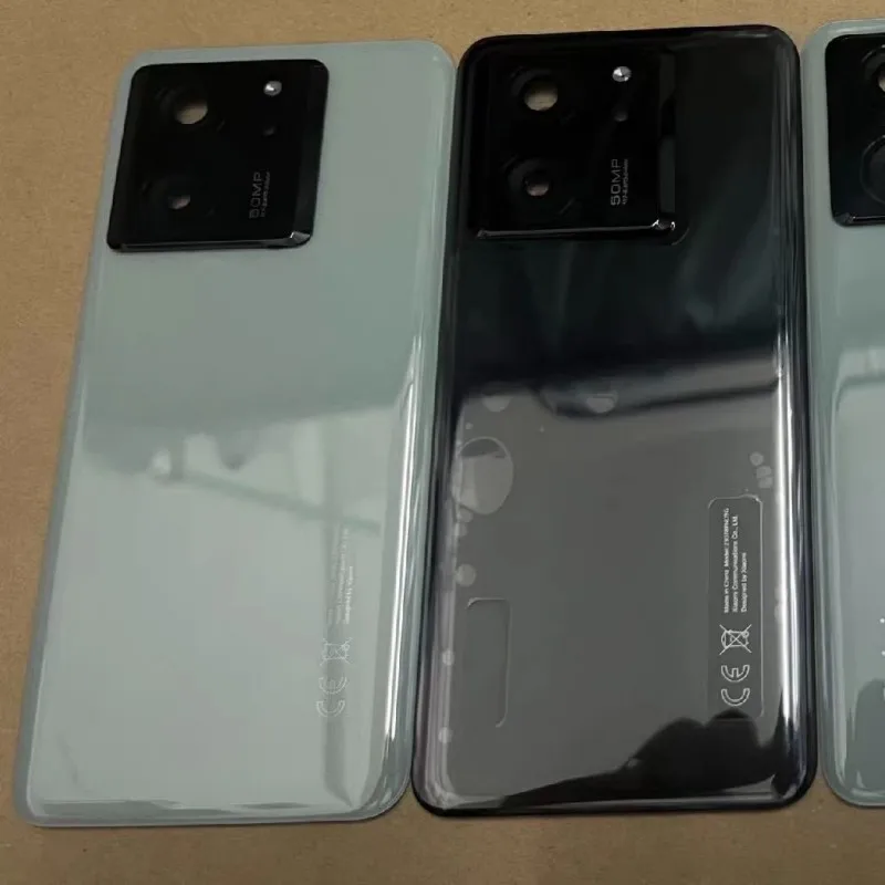 Szkło AAA do Xiaomi 13T 13TPro Tylna Obudowa Klapka Baterii Części Zamienne do Naprawy 2306EPN60G 23078PND5G z Obiektywem Aparatu — zdjęcie produktu 4