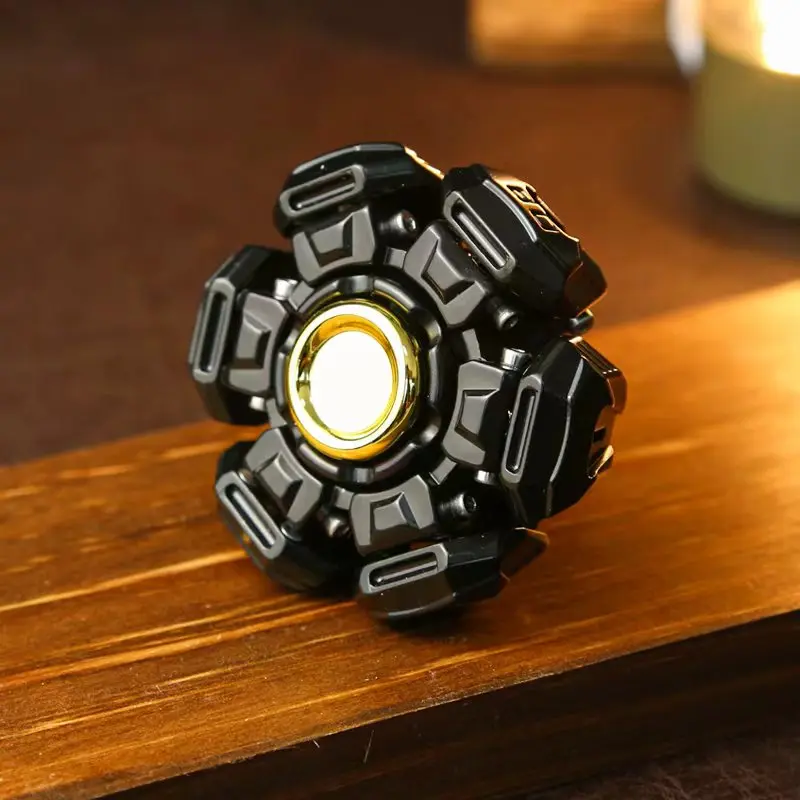 Open Armor Linkage Ancient Iron Fidget Spinner,  Hand Spinner EDC Stress Relief Toy, ADHD Anti-Anxiety Toy Adults Gifts